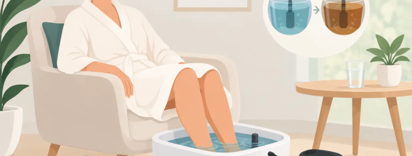 What an Ionic Foot Detox Session Feels Like